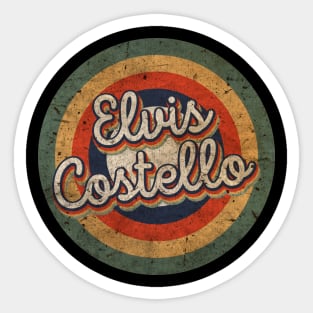 Elvis Name Personalized Costello Vintage Retro 60s 70s Birthday Gift Sticker